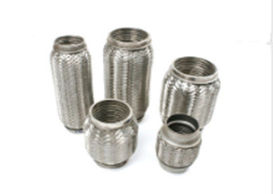 Double Layer Universal Flex Pipe Exhaust , 51 X 70mm Exhaust Flexi Pipe Replacement